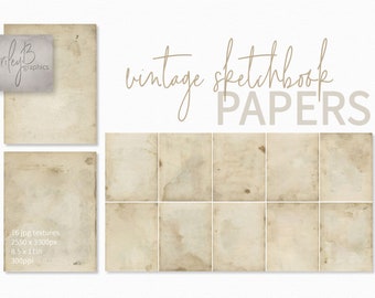 Old Paper Textures, Parchment Paper, Printable Aged Paper Textures