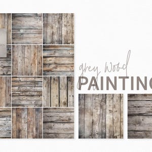 Pinturas de madera gris - Texturas de madera desgastada - Patrones de vetas de madera rústicas - Tonos neutros desgastados - Madera neutra rústica desgastada