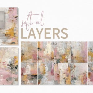Capas suaves de óleo – Neutrales abstractos texturizados – Mezclas de rubor y ocre – Superficies pintadas cálidas – Efectos de lienzo descolorido – Textura sutil de óleo