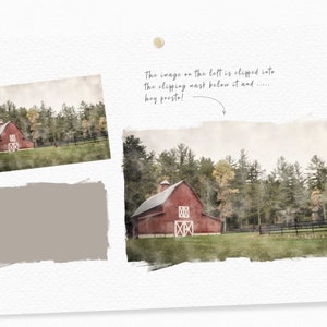 K&ouml;nnte beinhalten: Eine rote Scheune mit wei&szlig;en Verzierungen steht auf einem Feld, umgeben von B&auml;umen. Die Scheune hat eine wei&szlig;e T&uuml;r und zwei Fenster. Die B&auml;ume sind im Hintergrund und haupts&auml;chlich gr&uuml;n mit einigen braunen Bl&auml;ttern.