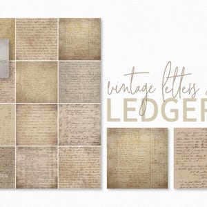 Vintage Briefe und Geschäftsbücher - gealterte handschriftliche Dokumente - antike Buchhaltungsseiten - gealterte Papiertexturen - Vintage Buchhaltung Hintergrund