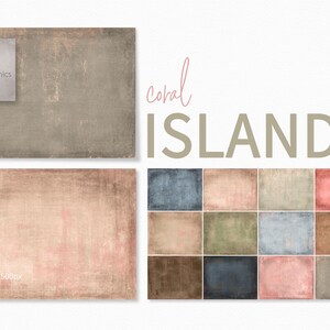 Coral Island Textures - Coral Pink Orange strukturierte Hintergründe - Coral Backdrops - Coral Blue Grunges - Coral, Blau Grün Farben