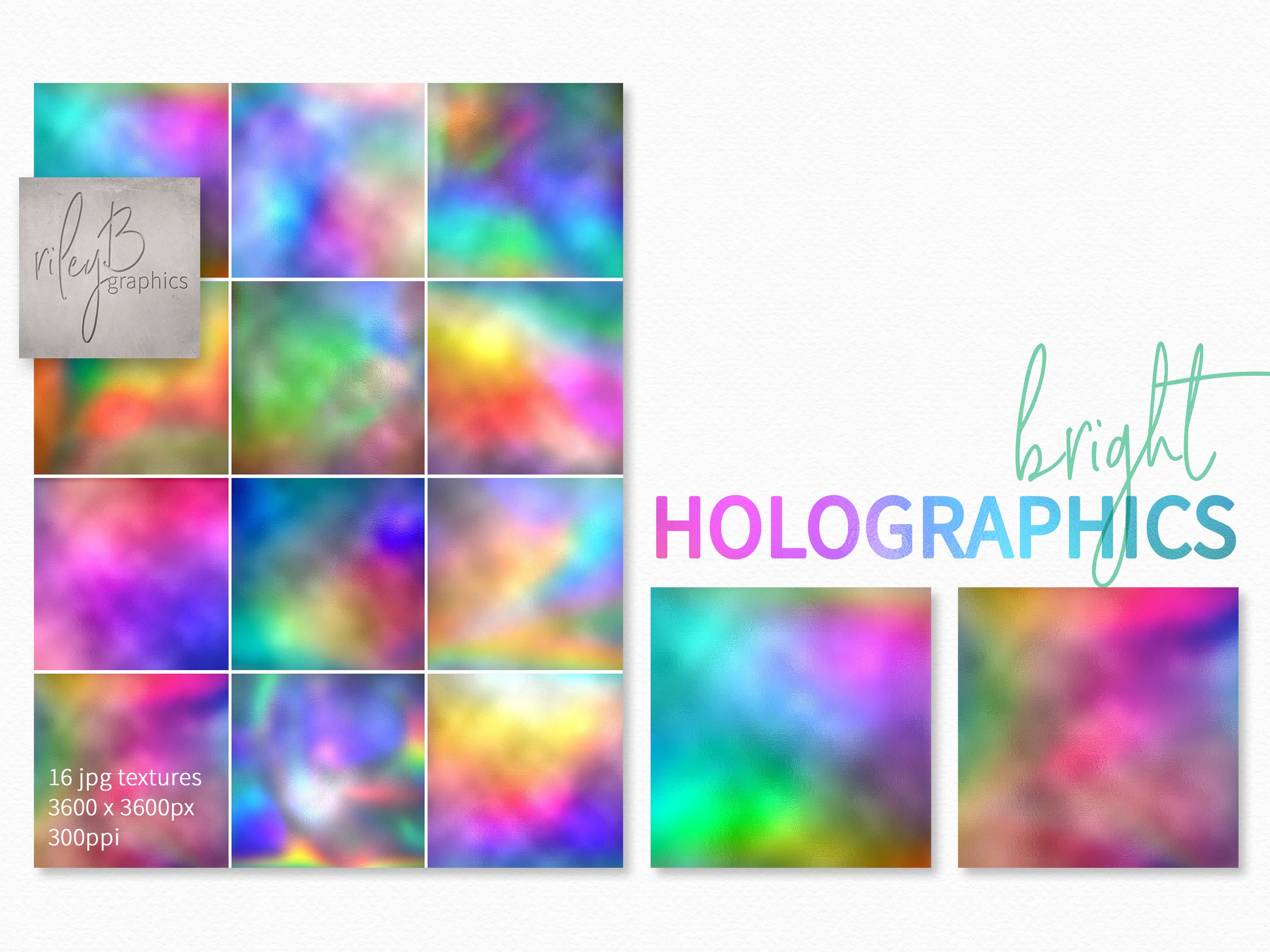 Holographic Marbled Art Background Sheets 4 Pieces Cardstock 4x5