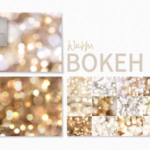 Bokeh caldo - Toni neutri - Luce dorata e avorio - Cerchi sfocati morbidi - Texture di luce sfocata - Effetto bagliore sottile
