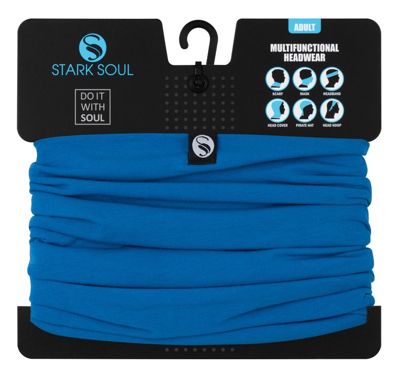 Multifunktionstuch Neckwarmer Solid Cotton Blau