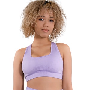 STARK SOUL® Sport BH reflect medium support herausnehmbare Cups Lavendel