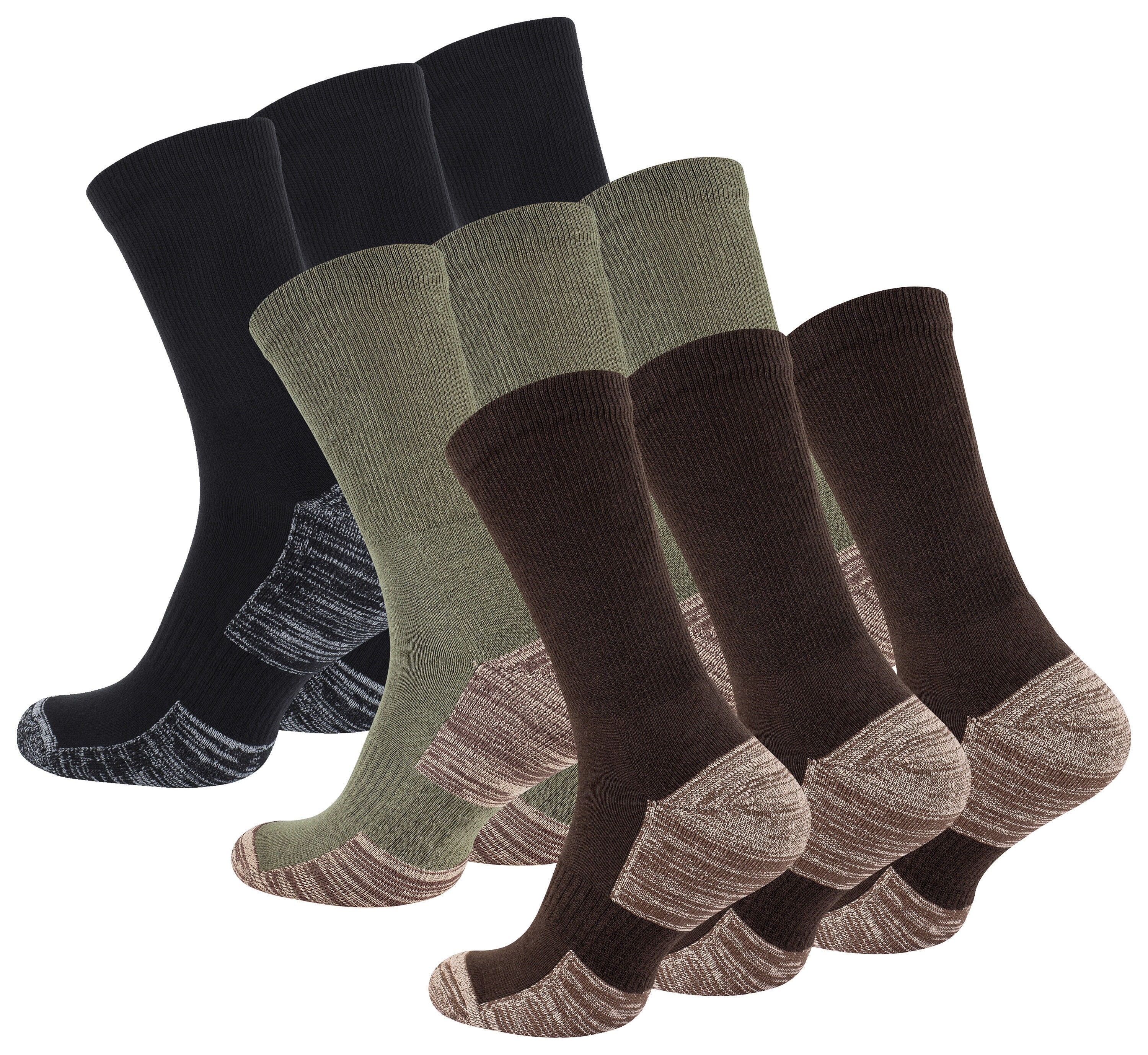 Chaussettes pour hommes épaisses doublées de tissu éponge fin noir 2 paires  43-46