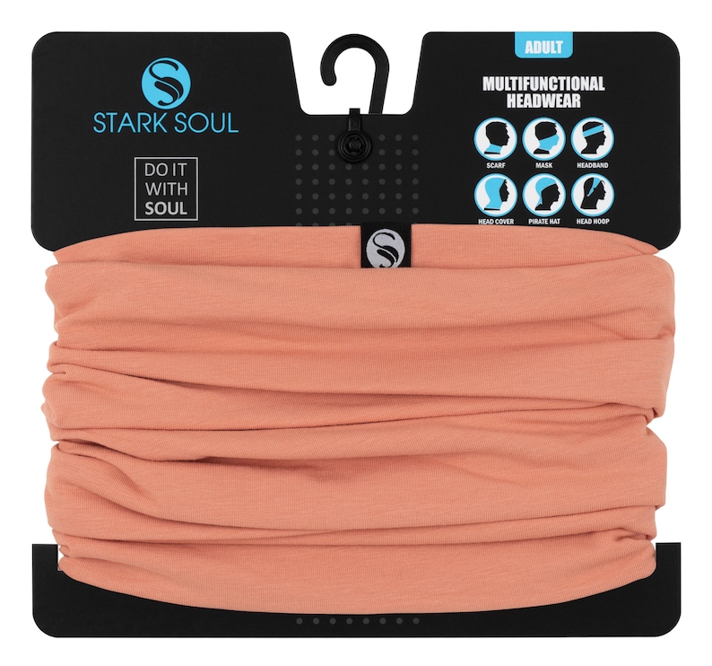 Multifunktionstuch Neckwarmer Solid Cotton Peach