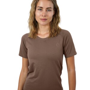 Stark Soul Damen Sportshirt Kurzarm RACER Sport Shirts Seamless Deep Taupe