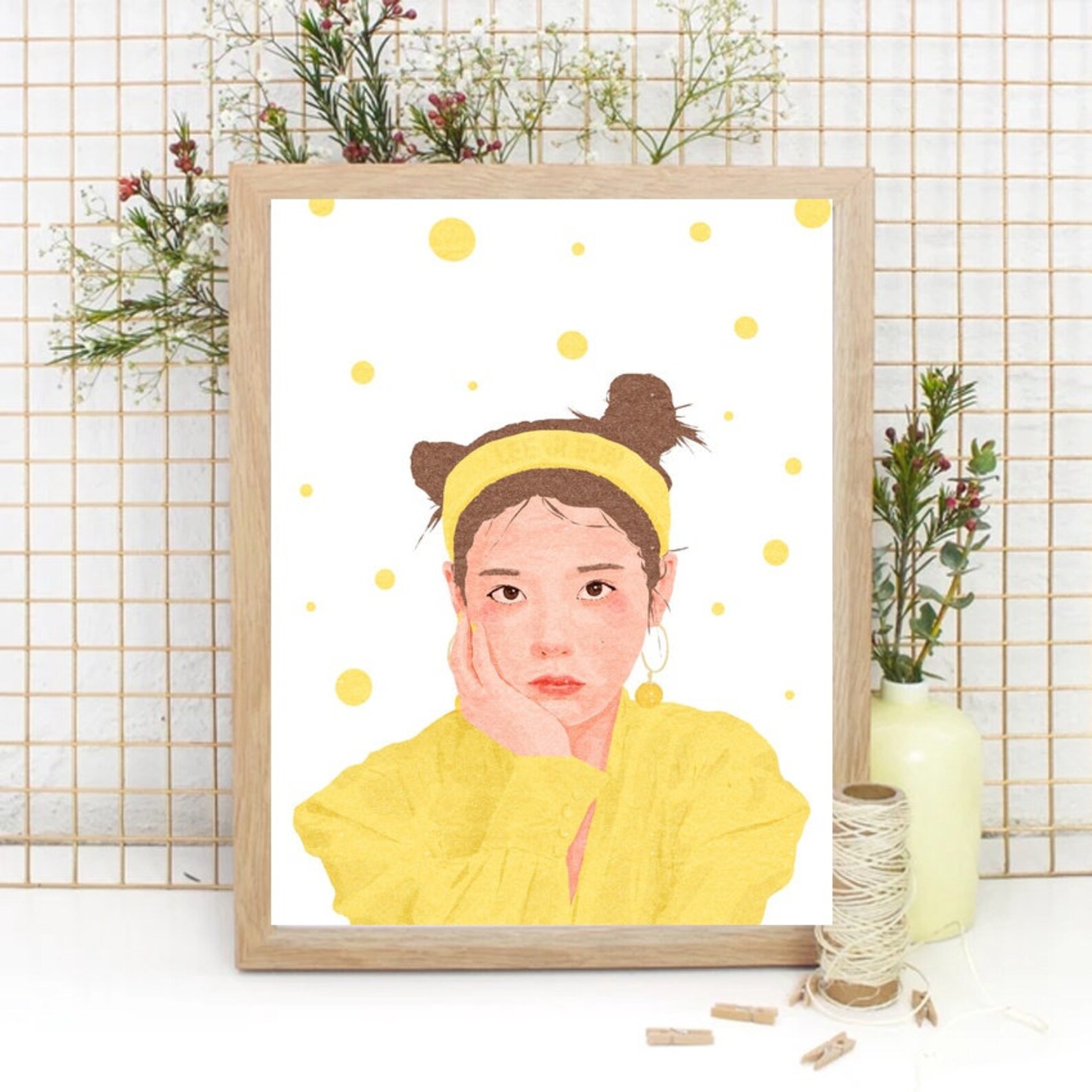 IU posterpop artGraffiticanvas posterno frame poster Etsy