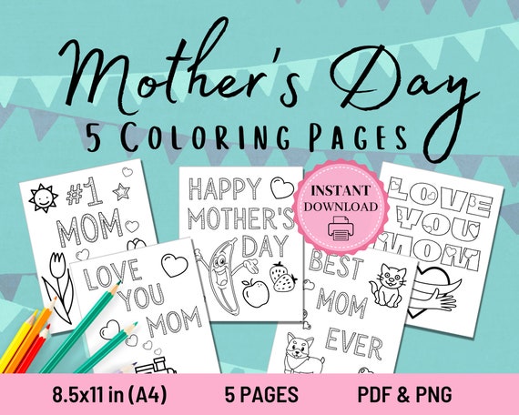 Mother's Day Coloring Pages For Kids Printable Coloring