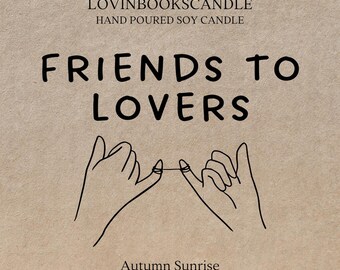 Candle "friends To Lovers" | book candle | bookish candle