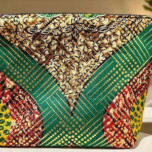 African Print Cosmetic Bag