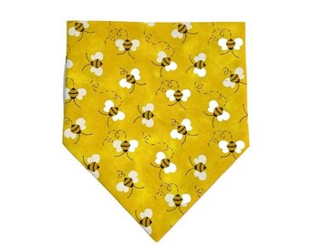 Dog Gift Spring Over The Collar Snap On Cat Bandana Bumblebee Dog Bandana Bees