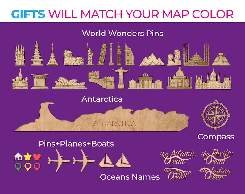 Wooden World Map Wood World Map 3d World Map Wood Wall Map Etsy