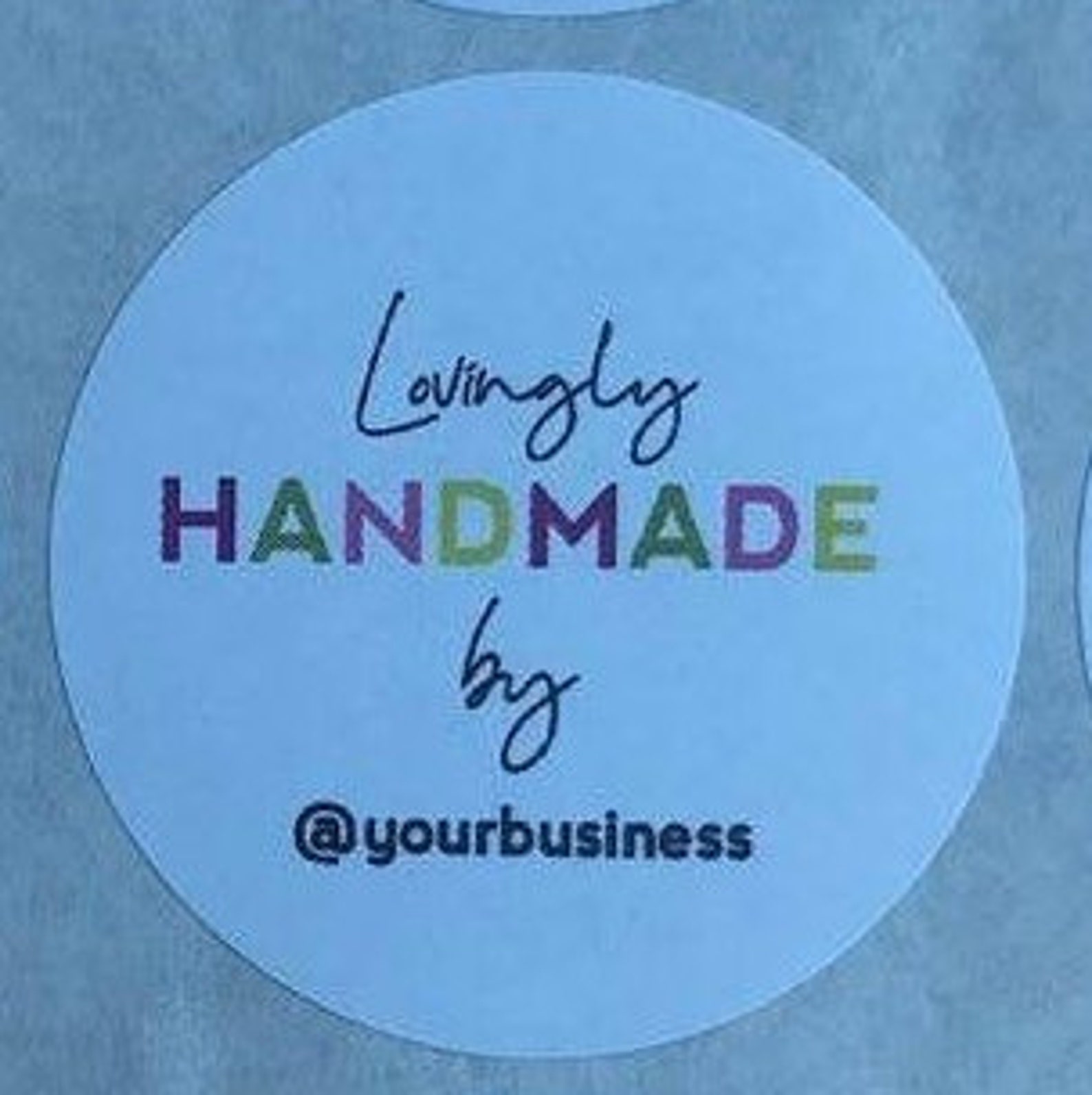 Lovingly Handmade Stickers Personalised Stickers Hand Made Etsy