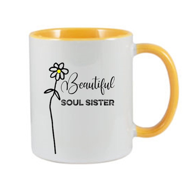 Soul Sister Mug. Beautiful Soul Sister mug. Best friends mug