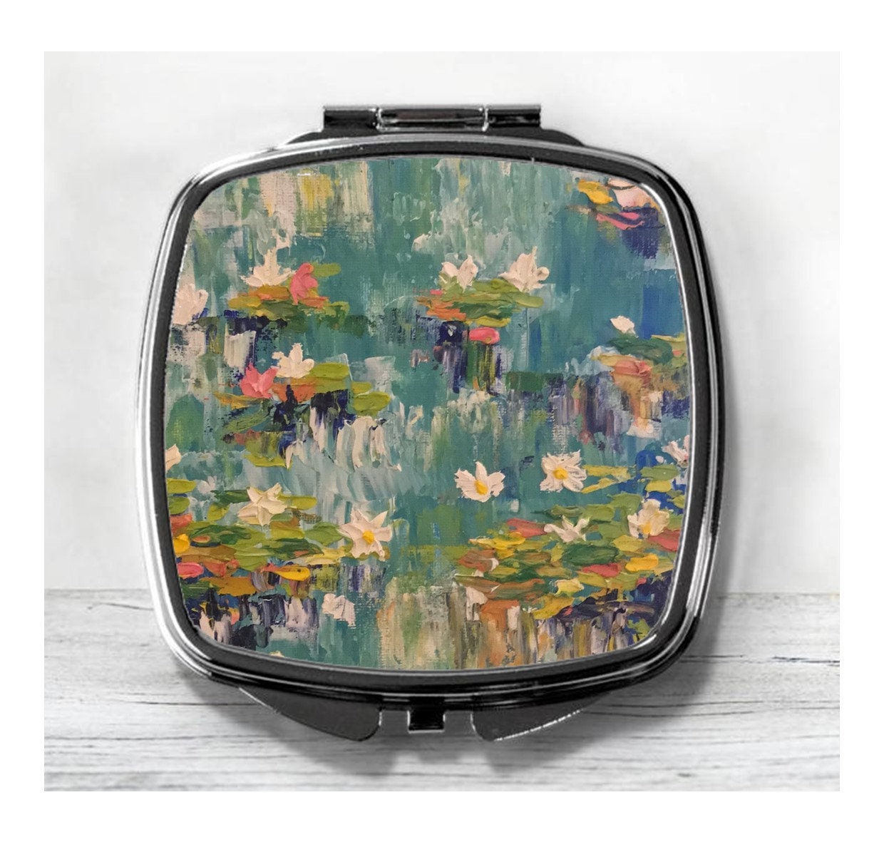 Monet Inspired Compact Mirror - Etsy UK