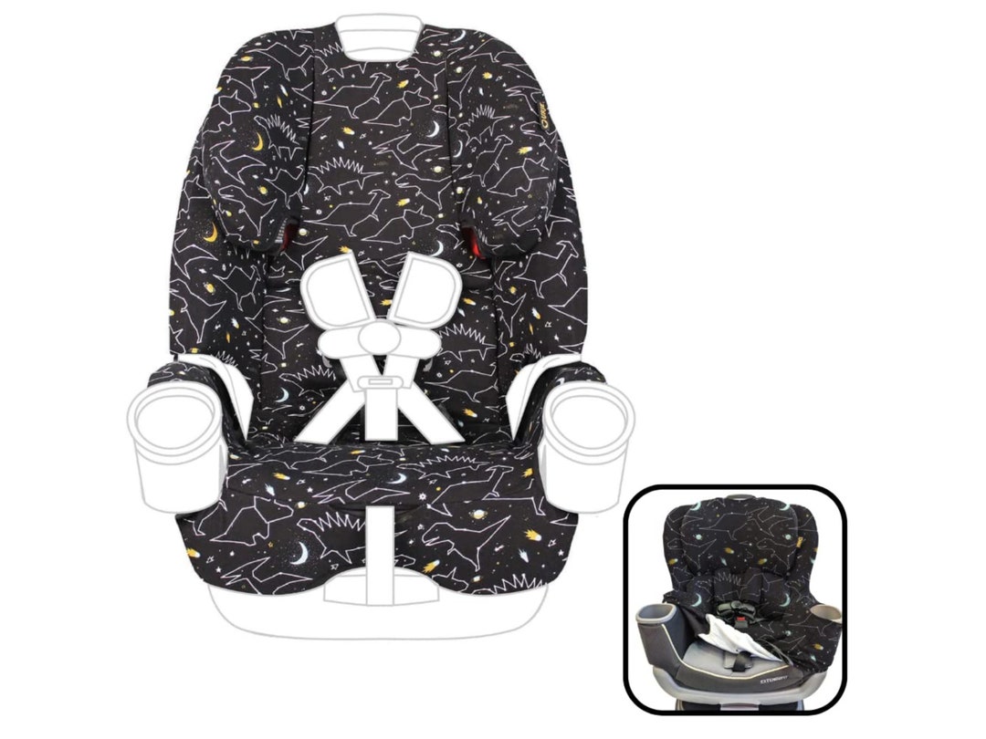 White Louis Vuitton Baby Car Seat Cover