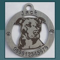 Personalized Pitbull Dog Tag: Custom Stainless Steel Pet ID Medallion product logo