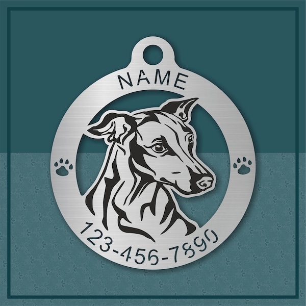 Personalized Custom Dog Tag Medallion for Italian Greyhound