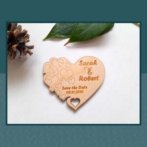 Save The Date Magnet, Wooden Save the Date Custom Invite,  Wedding Save the Date Personalised Magnet, Wedding Invite, Custom Wedding Magnet