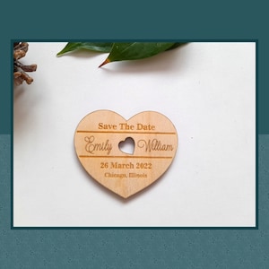 Save The Date Magnet, Wooden Save the Date Custom Invite,  Wedding Save the Date Personalised Magnet, Wedding Invite, Custom Wedding Magnet