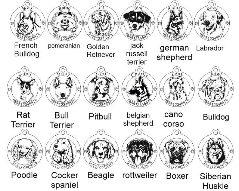 Personalized Custom Dog Tag Medallion for Pitbull Etsy