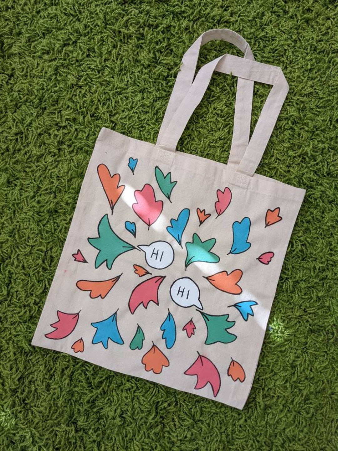 Heartstopper Inspired Tote Bag Cotton Tote Bag With Hand Painted