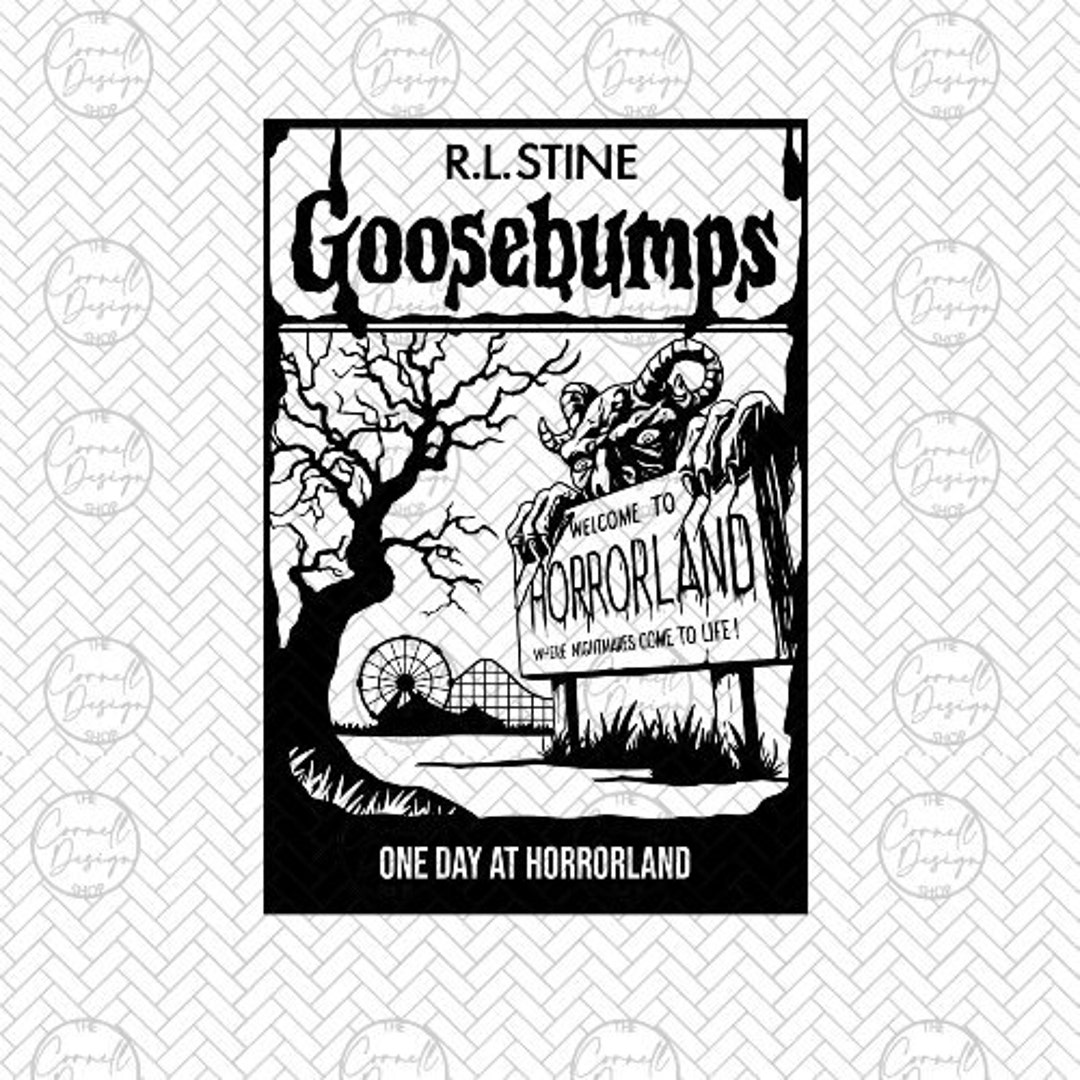 Goosebumps One Day at Horrorland Book Cover SVG PNG DXF Jpg Etsy Goosebumps One Day at Horrorland Book Cover SVG PNG DXF Jpg Etsy