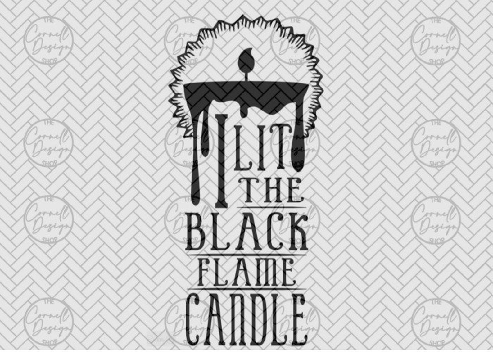 Hocus Pocus I Lit the Black Flame Candle SVG PNG DXF Jpg Etsy