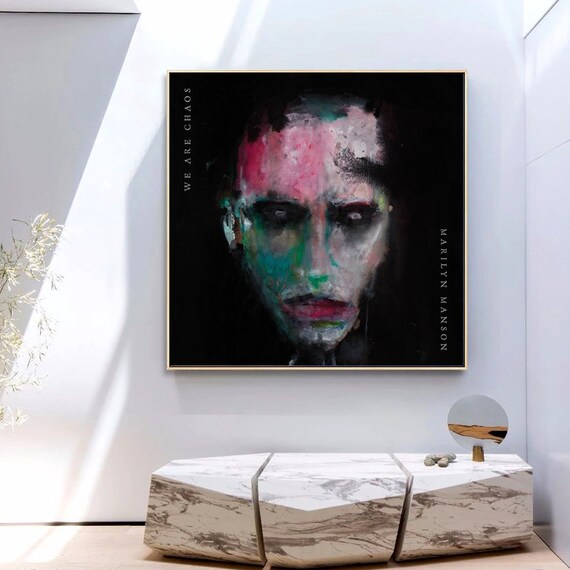 Art print POSTER Canvas Marilyn Manson 
