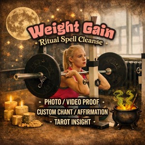 Ritual/Hechizo/Manifestación para aumentar de peso - Entrega en 24 a 72 horas, mejora tu energía