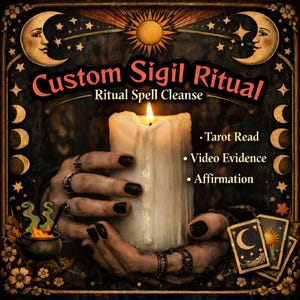 Custom Sigil Magic -  Manifestation Ritual Spell -  24-72 Hr Delivery (Add Express DeliveryAvailable  in Shop)