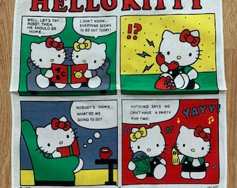 Vintage Hello kitty sanrio Handkerchief 1047