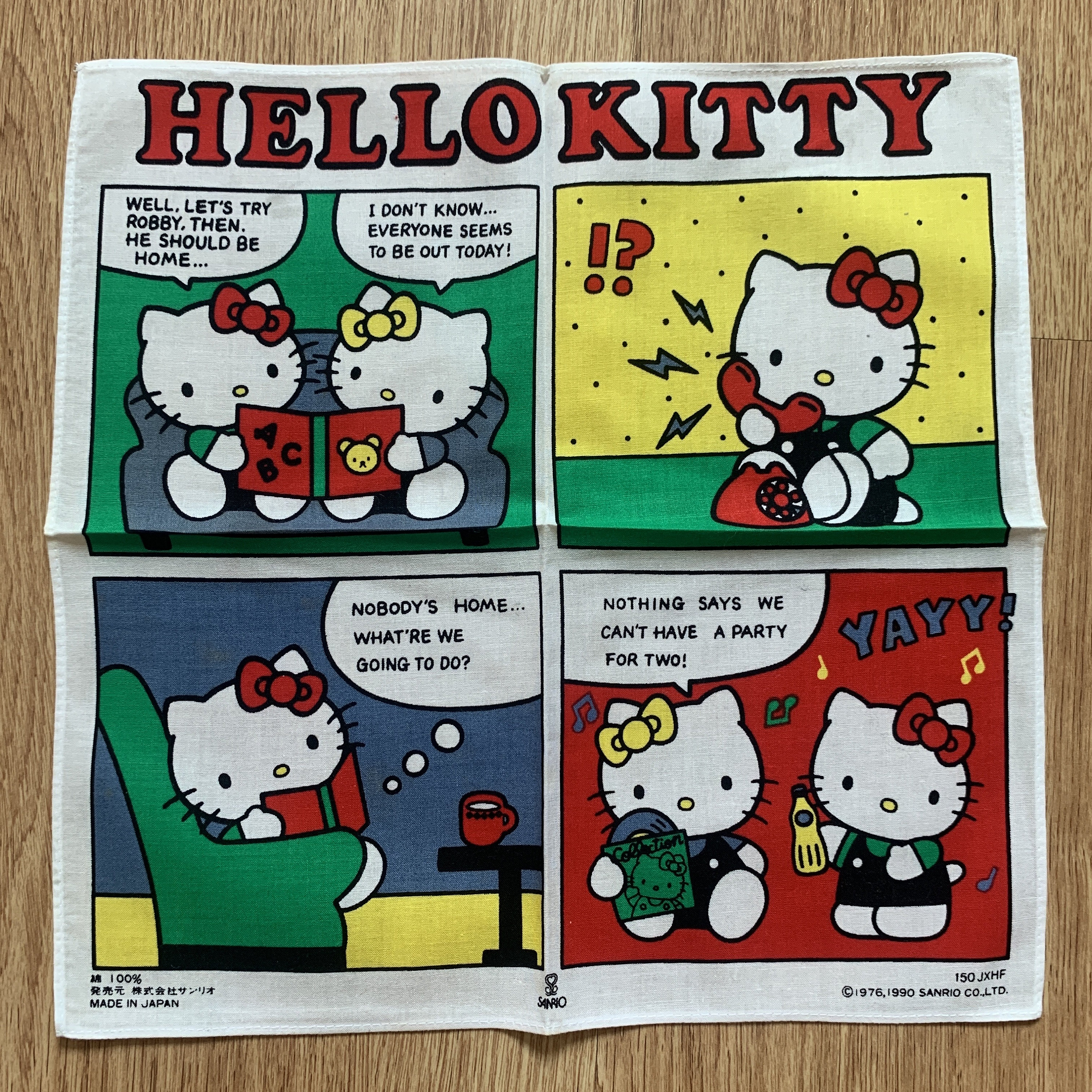 Vintage Hello Kitty Sanrio Handkerchief 1047 - Etsy