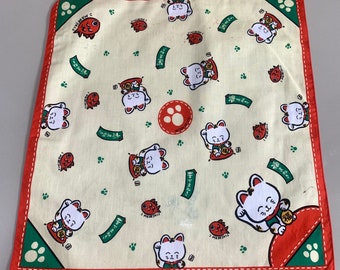 maneki-neko lucky cat Handkerchief 180