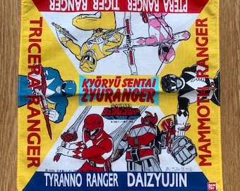 Vintage power rangers Handkerchief 402