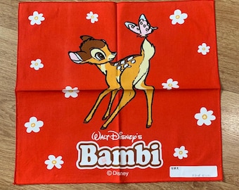 Vintage Bambi Handkerchief 1437