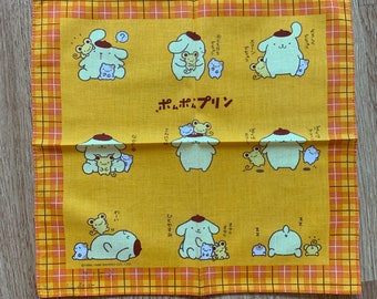 Vintage pom pom purin Handkerchief 868