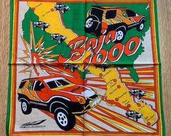 Vintage geolandar Handkerchief 748