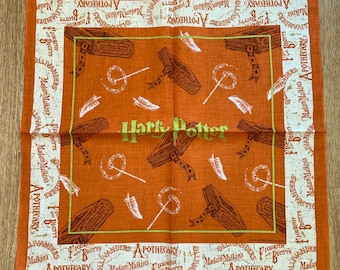 Vintage Harry Potter Handkerchief | Rare Character Cotton Scarf | Retro Bandana Gift for Her | 2938