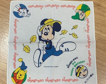 Vintage Mickey mouse Disney Handkerchief 1014