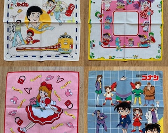 Vintage Handkerchief / arale dr slump / licca chan / detective conan