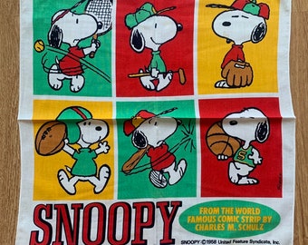 Vintage SNOOPY Handkerchief 995