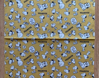 Vintage Peanuts Snoopy Handkerchief | Rare Character Cotton Scarf | Retro Bandana Gift for Her | 3046