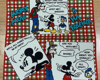 Vintage mickey mouse en vrienden zakdoek 1407