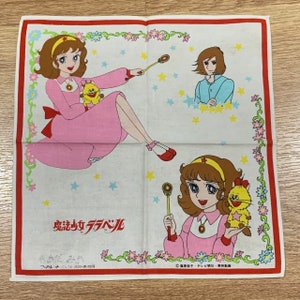 Vintage lalabel the magical girl Handkerchief 1308