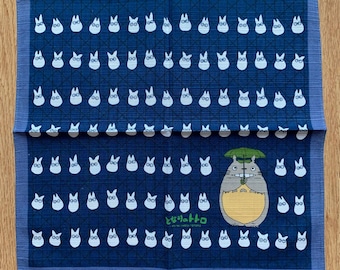 Vintage My Neighbor Totoro Studio Ghibli Handkerchief | Rare Character Cotton Scarf | Retro Bandana Gift for Her | 3164