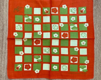 OSAMU GOODS Handkerchief | Rare Character Cotton Scarf | Retro Bandana Gift for Her | 2949